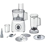 Bosch MultiTalent 3 MCM3200W - Matberedare med mixer till smoothies, vispskiva för grädde och äggvita, 3,2 L bunke, 800 Watt,