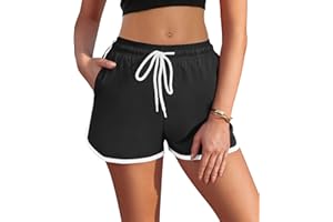 AI'MAGE Pantalones Cortos de Nadar Mujer Shorts de Natación Deportes Acuáticos Shorts Transpirable Verano Pantalones Cortos de Nadar Secado Rápido con Cordón Ajustable y Bolsillos S-XXL