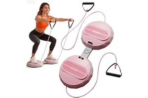 NASTOPEE Twist Waist Machine avec podomètre et cordon de serrage - Disque tournant - Charge maximale : 400 kg - Antidérapant - Pour la perte de poids, les abdominaux, l'entraînement d'équilibre pour les femmes