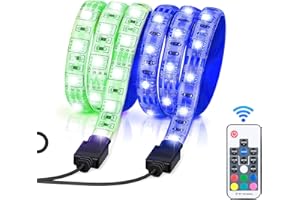 SUNJULY Bande Lumineuse LED pour Scooter Électrique, 30 LED RGB Avec Télécommande, Pliable Étanche pour Skateboard Scooter Fête et Décoration Intérieure et Extérieure pour Xiaomi M365/M365 pro
