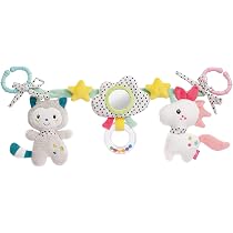 Mobile Musical Bébé Fehn Aiko & Yuki - Licorne Et Chat - Mélodie Mozart - Pour Lit Bébé 0-5 Mois