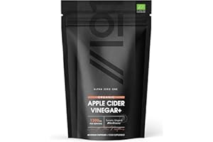 ALPHA01 Organic Apple Cider Vinegar Capsules - 1300mg - with Turmeric, Ginger & Cayenne Pepper - Raw Unfiltered with The Mother, Keto Diet, 60 Vegan Capsules