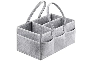 Couches pour bébés Caddy Table Porte-portable Organisateur Sac de Diapers à Sac Nappy Enfants langer Sacs à main maternité (Grey TI717)