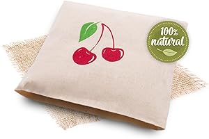 ‎ZOLLNER24 Zollner24 Kirschkernkissen - mikrowellengeeignetes Wärmekissen - gegen Verspannungen von Nacken und Schultern oder Koliken – natürliche Wärmeabgabe - abnehmbarer, waschbarer Bezug - 21x21 cm