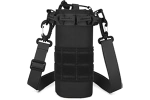 HUNTVP Borsa per Borraccia Molle Militare Tattico Borsa Tracolla Porta Bottiglia Custodia Borraccia per Sport Outdoor Ciclismo Trekking Campeggio Escursionismo