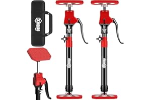 XINQIAO Third Hand Tool Support System, Premium Steel Support Rod with 154 LB Capacity for Cabinet Jack, Drywall Jack& Cargo Bars, 18.5 IN-29.5 IN Long, 2 PC