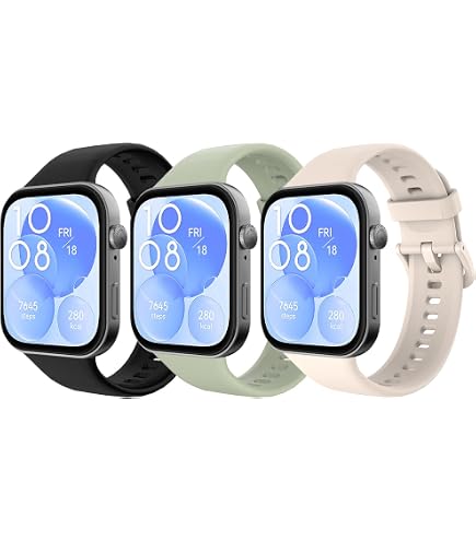 HUAWEI EasyFit 3 Cinturino In Fluoroelastomero Blu – Sostitutivo Originale Per Smartwatch, Morbido E Resistente - 6