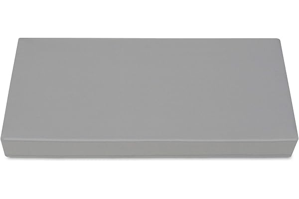 SuperKissen24. Matelas Coussin Dossier pour Palette Canapé 80x40 cm - Intérieur/Extérieur – imperméable – Mousse - Gris