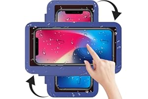 QeeHeng Duschtelefonhalterung, 360° drehbar, wasserdichte Wandhalterung， Badezimmer-Handyhülle, Dusche Telefon, für Badewanne Badezimmer/Küche