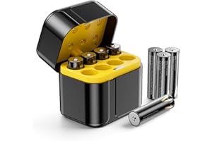 KARZU Batterie ricaricabili al litio con caricatore 8 x AA, Pile Ricaricabili AA ad alta capacità da 3700 mWh, 2500 cicli di lunga durata con caricatore rapido