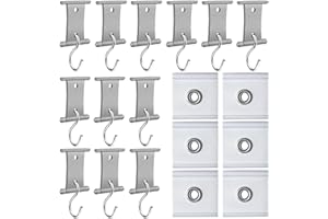 Haki listwowe JKOISL 18 zestaw akcesoriów do markiz 5/6mm i 7/8mm, akcesoria do kamperów haki do markiz akcesoria do markiz do kamperów, przyczep kempingowych, namiotów kempingowych