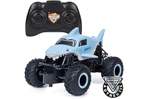 Monster Jam, Megalodon RC, Ferngesteuerter Truck im Megalodon Hai-Design, für drinnen und draußen, Maßstab 1:24, ab 3 Jahren