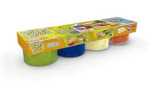 Super Sand Arena - Pack de 4 botes, color azul / verde / blanco / molde (Goliath 83222006) , color/modelo surtido
