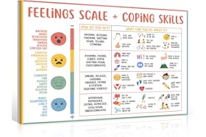 uoyien Gefühle Diagramm für Kinder Psychische Gesundheit Poster helfen Schülern Emotionen zu verstehen Poster Calm Corner Special Education Klassenzimmer Dekorationen Vorschule Klassenzimmer Supplies