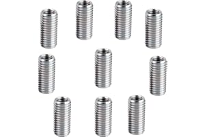 YUEMUOP 10 Stück Gewindeeinsatz M8 auf M6, Gewindeeinsatz Männliche und Weibliche Reduziermuttern, Edelstahl Selbstschneidende Gewindeeinsatzschraube, für Automobilen Dampfturbinen Mechanischen Geräten