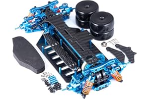 Runup Metal and Carbon Fiber Chassis Frame Body Assembly Kit for TT-02 1/10 RC Model Car Upgrade Parts