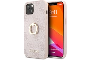 GUESS GUHCP13S4GMRPI - Carcasa para iPhone 13 Mini 5,4" (4G, con Soporte de Anilla), Color Rosa