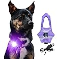LaRoo Dog LED Light 3 Modes,Silicon Waterproof Flashing Light Up Pendant Clip on Dog Collar Charms,Safety Blinker Light for Night Walking Outdoor Sport…