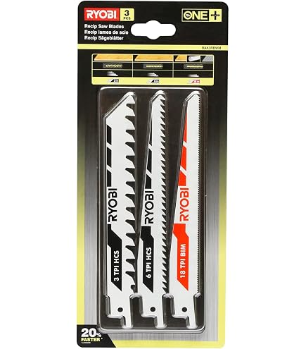 Ryobi - Pack De 6 Lames Pour Scie Sabre - Universelles, Bois Et Métal - 100 Et 152 Mm