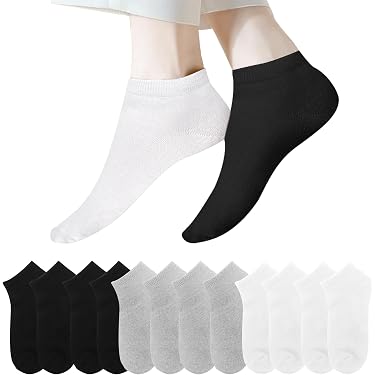 Lot De 12 Paires Chaussettes Basses Unisex Desanlapi - Coton Sport Respirant - Taille 35-46