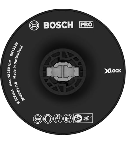 Disques Abrasifs Bosch 2608608096 - Grain 60, Ø125mm, 25 Pièces | Pour Métal, Acier, Fonte