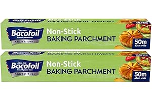 Bacofoil 450mm x 50m Non Stick Baking Paper, 2 Pack