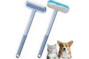 Axinyijia Brosse Anti Poils Animaux à Long Manche, 45 cm Pet Hair Remover, Brosse Multifonctionnelle Poil Chat Chien