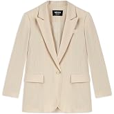 Miss İpekyol Women's Line Pattern Long Blazer