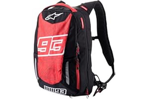 Alpinestars MM93 Jerez v2 mochila (Black/Red,One Size)