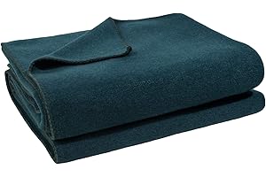 ZOEPPRITZ SINCE 1828' Soft-Fleece-Decke – Polarfleece-Decke mit Häkelstich – flauschige Kuscheldecke – 220x240 cm – 795 dark ocean - von ’zoeppritz since 1828’