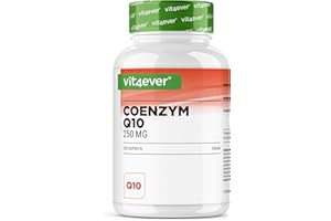 ‎VIT4EVER vit4ever Coenzym Q10 extra hochdosiert mit 250 mg je Kapsel - 120 Kapseln - 4 Monate Vorrat - Premium: Q10 aus pflanzlicher Fermentation - 100% Ubichinon - Vegan