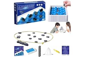 HEYZEIBO Magnetic Chess Game, Magnetic Chess Set Battle Chess Board, Educational Checkers Board Game, Portable Chess Board - Party Supplies for Family Gathering and Travel Chess Set