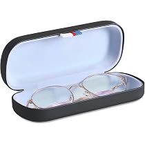 Étui à Lunettes Rigide TASSFROO - Dimensions 15x5,5x3 Cm - Coque Dure Anti-chocs, Avec Chiffon - Portable, Protection Maximale - 13
