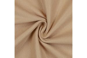 Mondo Tessuti - Tagli di Tessuto Panno Lenci - Feltro 1mm - Disponibile in Diversi Formati e ben 60 Colori (50X190CM, BEIGE PALOMINO)