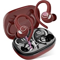 Écouteurs Bluetooth 5.4 QXUFV - Réduction De Bruit ANC Et ENC - Boîtier De Charge Avec écran Multifonction (minuteur, Localisation, Lampe Torche) - Qualité Audio Claire Pour Musique Et Appels