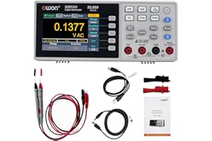 OWON XDM1241 Multimetro Digitale Portatile, Multimetro Digitale Desktop da 3,5 Pollici, Tester di Temperatura LCD True RMS da 55000 Conti per Strumenti e Laboratori, Fabbriche
