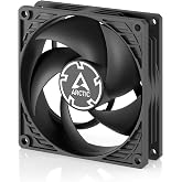 ARCTIC P9 MAX - PC Fan, 92mm High Performance PWM Case Fan, 500-5000 RPM, Optimized for Static Pressure, 0 dB Mode - Black