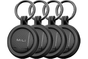 MiLi LiTag Duo Smart Tracker for iOS Android Key Finder Compatible with Apple "Hitta" or Android "Find Hub" CR2032 Battery, for Keys, Wallet and Luggage