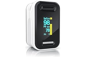 Medicinalis - Pulsoximeter Finger - SpO2 Pulsmesser – Fingerpulsoximeter - Messung von Puls und Sauerstoffsättigung am Finger