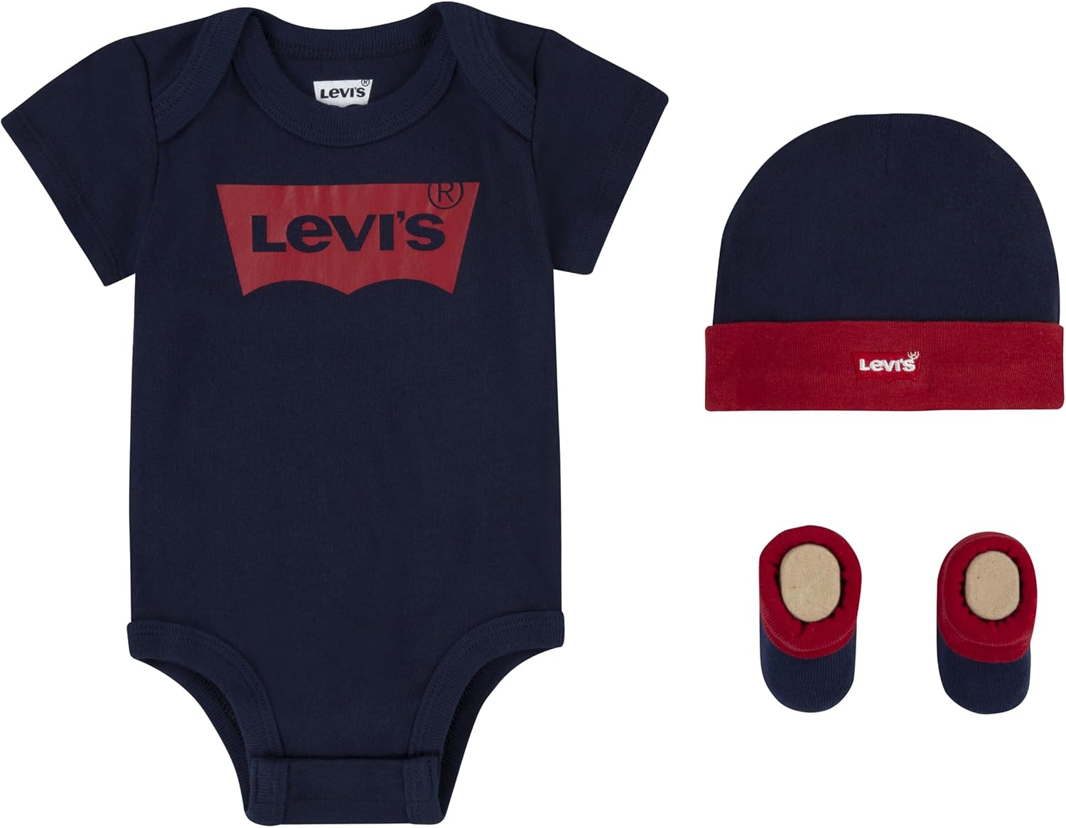 Levi's Classic Batwing Conjunto de 3 Piezas par Bebes