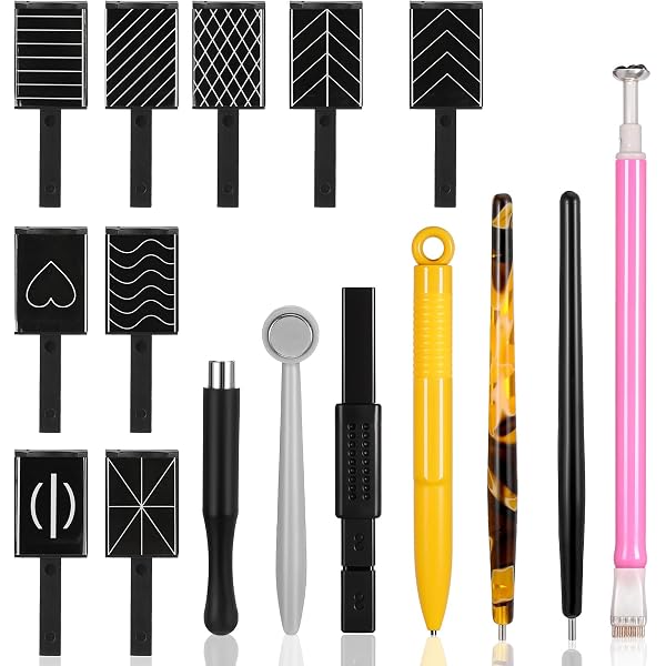 SGERUFZ 11-teiliges Nagel-Magnetstift Set Für Cat Eye 3D Effekt | Inkl. 9 Magnetplatten