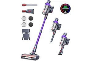 BuTure Cordless Vacuum Cleaner, 38KPa Cordless Stick Vacuum Cleaner with Auto Mode, 450W Brushless Moter, 55Mins, 1.5L, LED Touch Screen, Lightweight Cordless Vacuum for Hardwood Floor/Carpet/Pet Hair