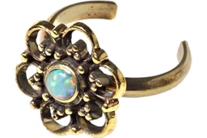 viva-adorno Zehenring Fußschmuck Messing verstellbar Vintage Ethno Antik Style Verschiedene Designs Z518