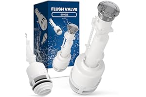 INSTALGURU WC Spülventil Ablaufventil | Entwässerungsventil Spülgarnitur Kunststoff Keramik-Spülkasten Toilettenspülkasten Toilettenspülung Klospülung Spülmechanismus Spülkastenarmaturen