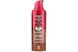Bourjois Healthy Mix, 05 Scuro, Glow Tint Essence, effetto pelle nuda, finitura lucida, idratante tinto dalla consistenza fresca e leggera, formula pulita e vegana, 30 ml