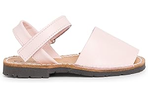 PISAMONAS Sandales Avarcas Cuir Nappa et à Scratch pour Enfant