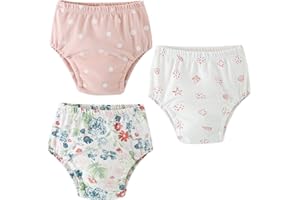 Yealoo Lot de 3 Culotte d'apprentissage en Coton pour Garçon, Lavable et Réutilisable, pour l'Entraînement à la Propreté, pour Les Enfants de 1 à 3 Ans