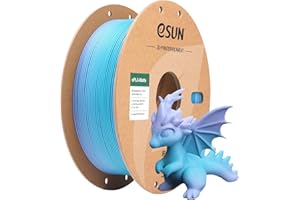 eSUN Filamento PLA Arco Iris Mate 1.75mm, Filamento PLA Multicolor Mate, Carrete de 1KG (2.2 LBS) Filamento Cambia Gradiente para Impresoras 3D,Océano
