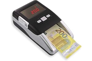 MONEPASS France - Détecteur Automatique de Faux Billets - Testé 100% détection de faux billets par la Banque Centrale Européenne - Fonctionne sur tous les billets euro en ciculation.