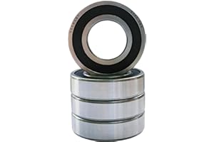 NEX SOLUTIONS GROUP NEX 6000 2rs 4uds Rodamiento de Bolas 10x26x8mm Doble Junta de Goma y Acero Cromado, 6000-2rs Rodamiento Rígido de Bolas Sellado